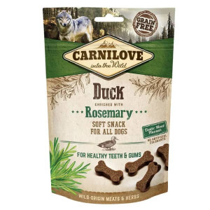 CARNILOVE DOG SNACK DUCK & ROSEMARY gardums suņiem Pīle 200g